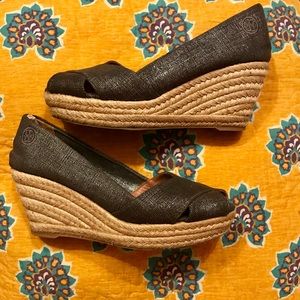 Tory Burch “Filipa” Wedges Size 9.5